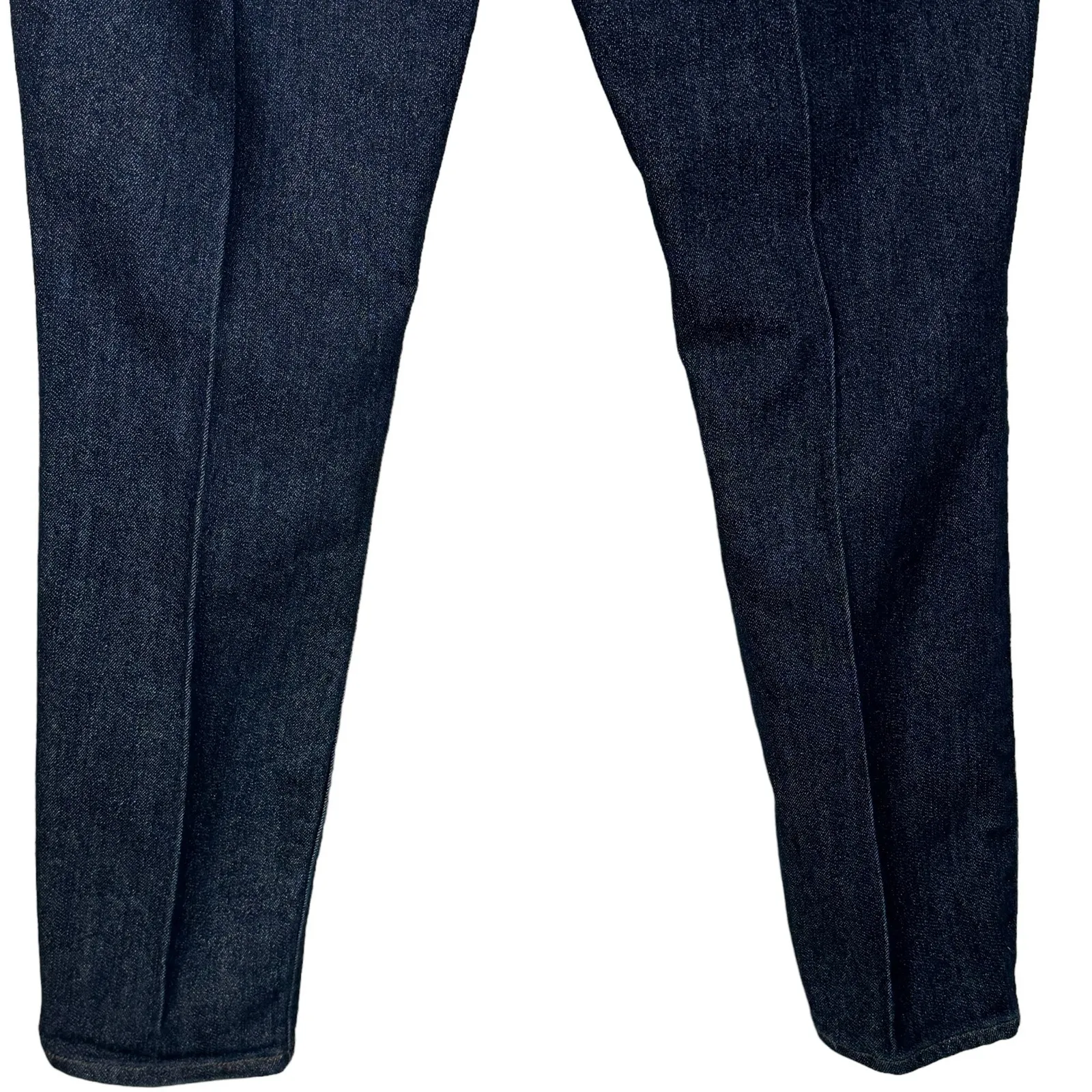 LOFT Outlet SZ 4 Curvy Skinny Jeans Stretch Creased Dark Wash Mid-Rise Sparkle - Image 6