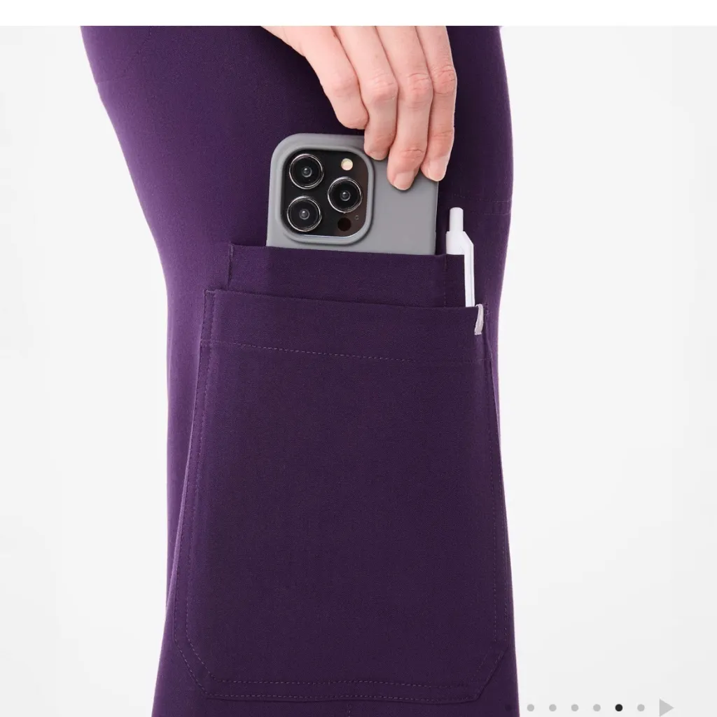 Figs Purple Jam Isabel Wide Leg Scrub Pants - Image 4