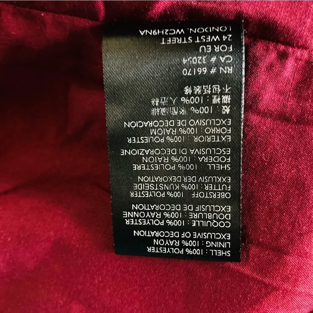 Maeve by Anthropologie red a line mini embroidered embellished skirt. Size 10 - Image 8