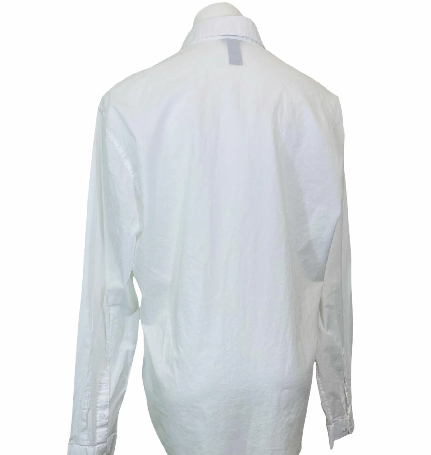 White Embroidered Button Up Shirt - Image 4
