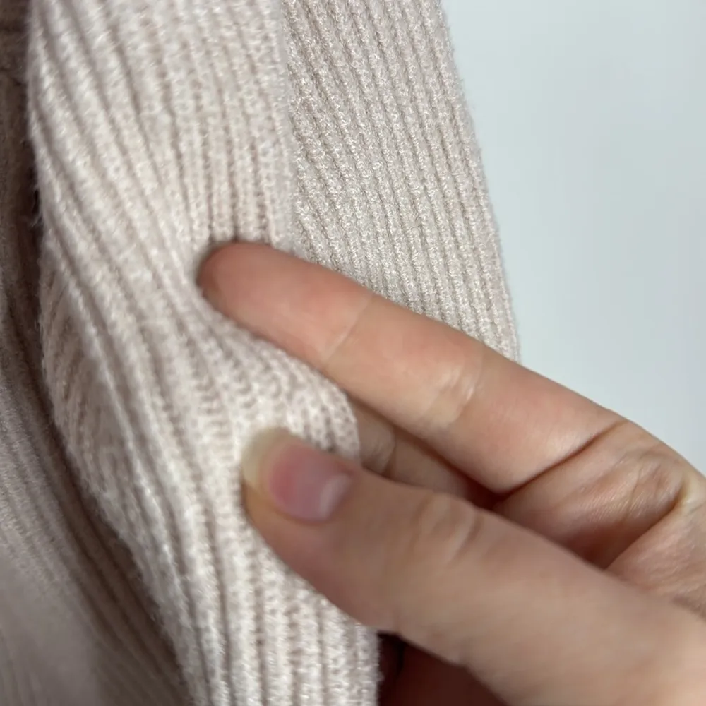 Lulus Eugenie Balloon Sleeve Mock-Neck Sweater Cream  Size M - Image 9