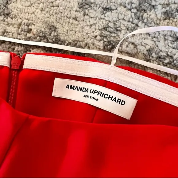 AMANDA UPRICHARD Red Cherri Sweetheart Jumpsuit‎ NWOT Size P - Image 8