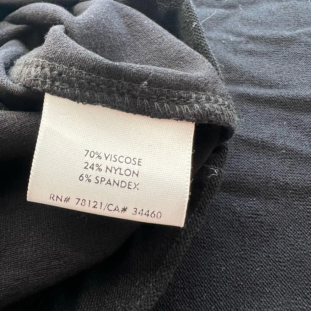 EILEEN FISHER System Washable Pants Black Crepe Pull On Elastic Waist Sz 3X Plus - Image 6