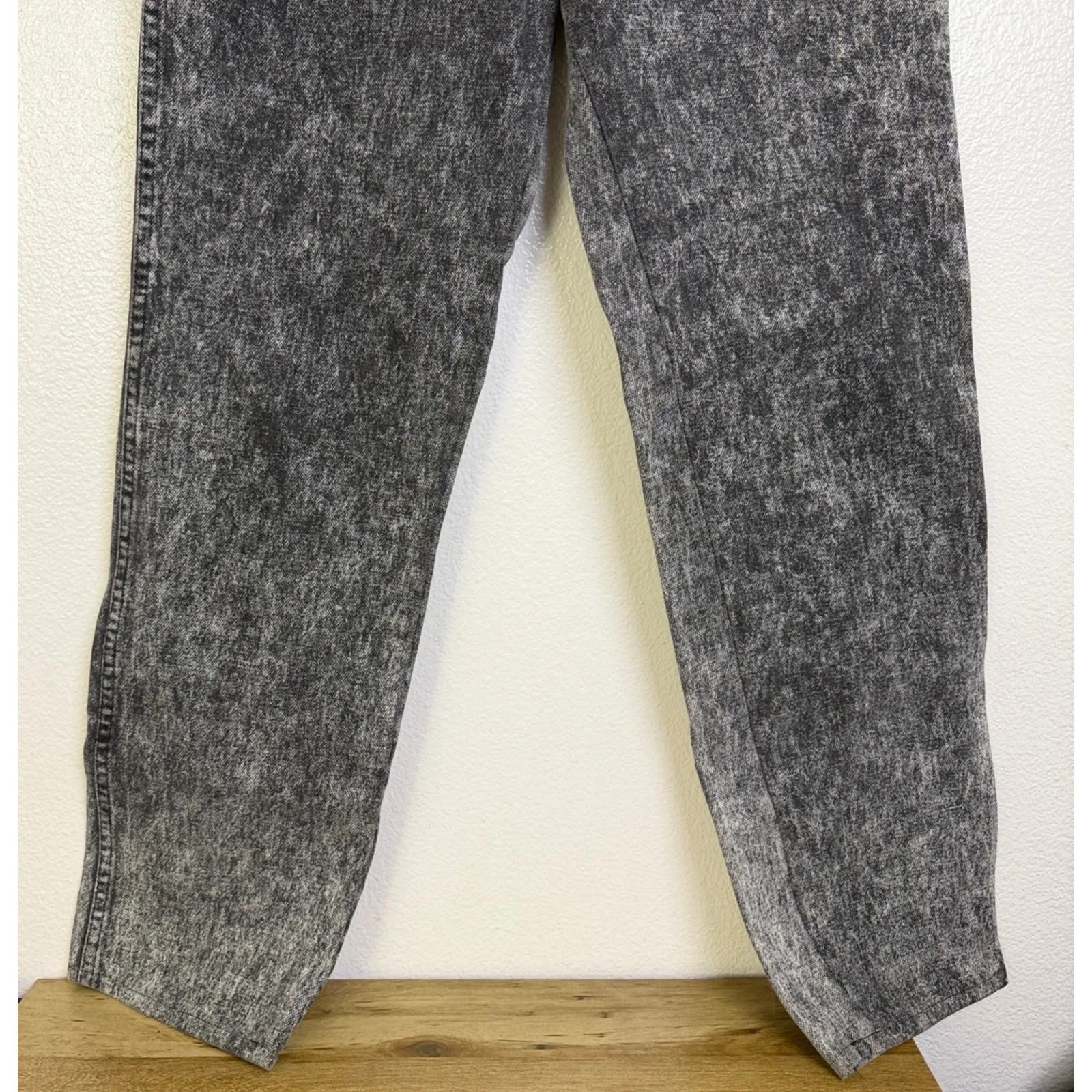 Vtg Wrangler Jeans Womens 27x29.5 Bareback Black Acid Wash Cotton Made in USA * - Image 6