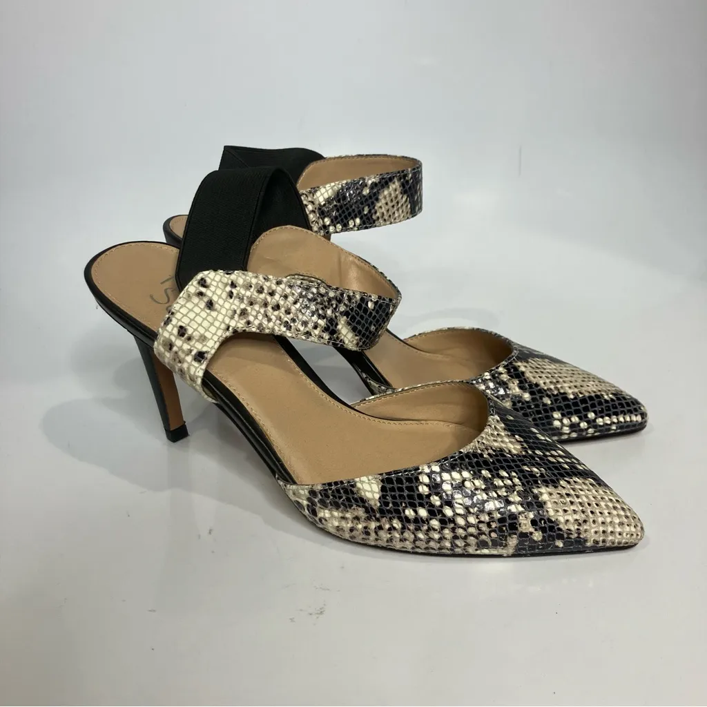 Franco Sarto Lima snake skin pointed toe heels dressy professional womens size 8 - Image 2