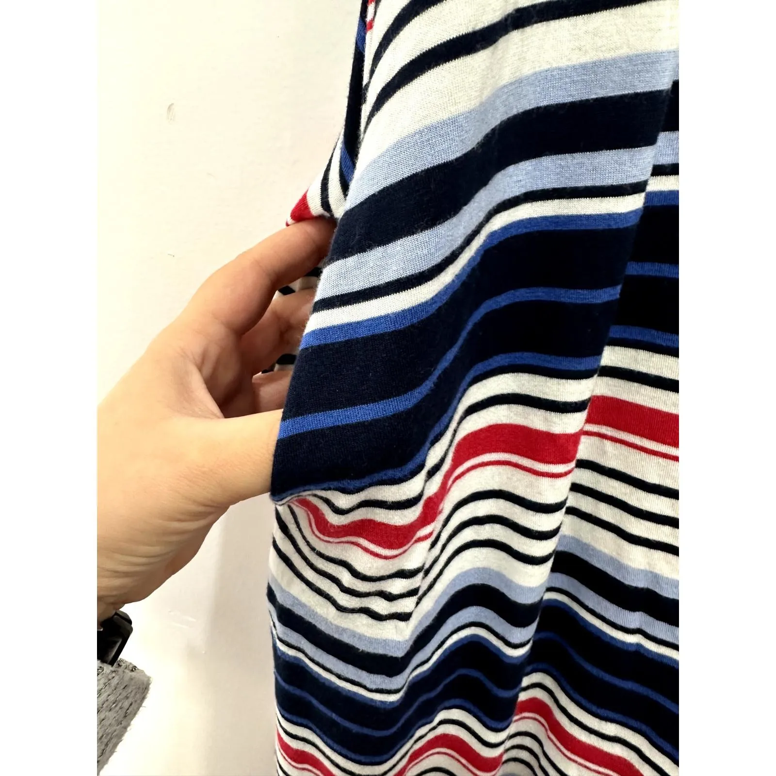 Lane Bryant Womens 18/20 Striped T-Shirt‎ Dress Preppy Coastal Stretch Soft - Image 5