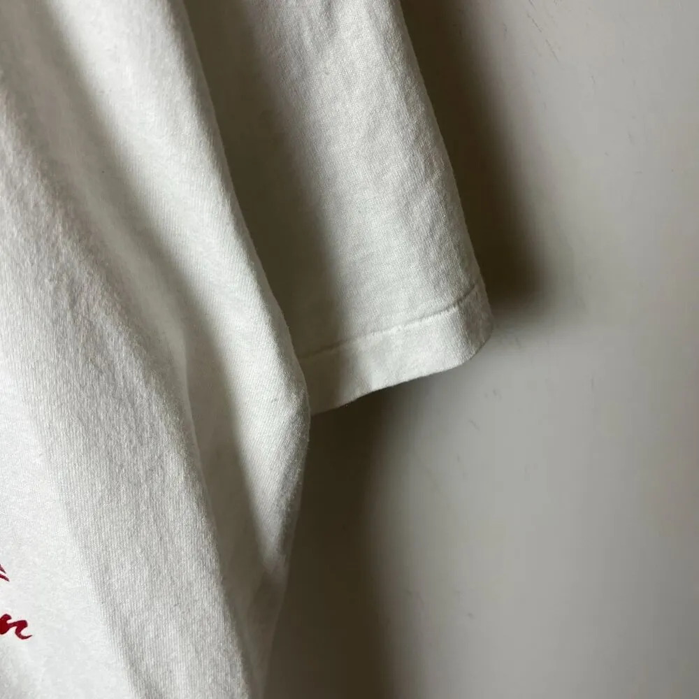 Fairfield Ohio T Shirt 1991 Vintage 90s White Large L USA Single Stitch Solid - Image 6