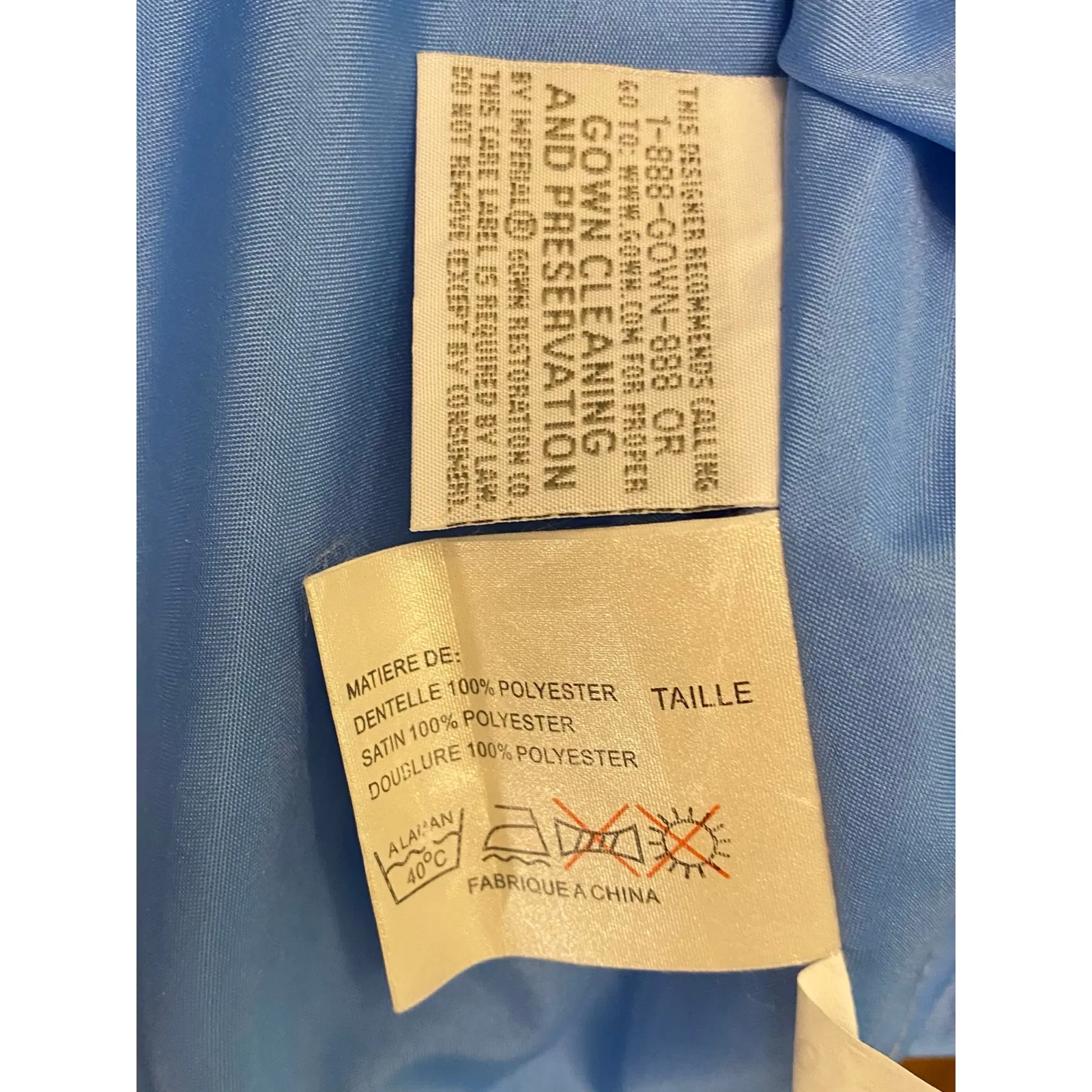 Da Vinci Ice Blue Satin Fit & Flare Y2K Holiday Party Dress Size 10 VTG - Image 5