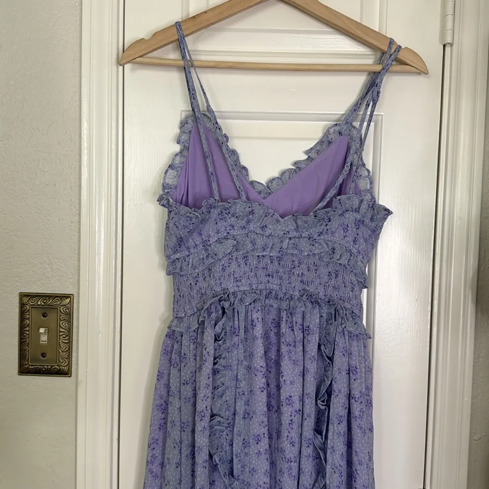 Elliatt Victorian lilac floral ruffle maxi dress - Image 9