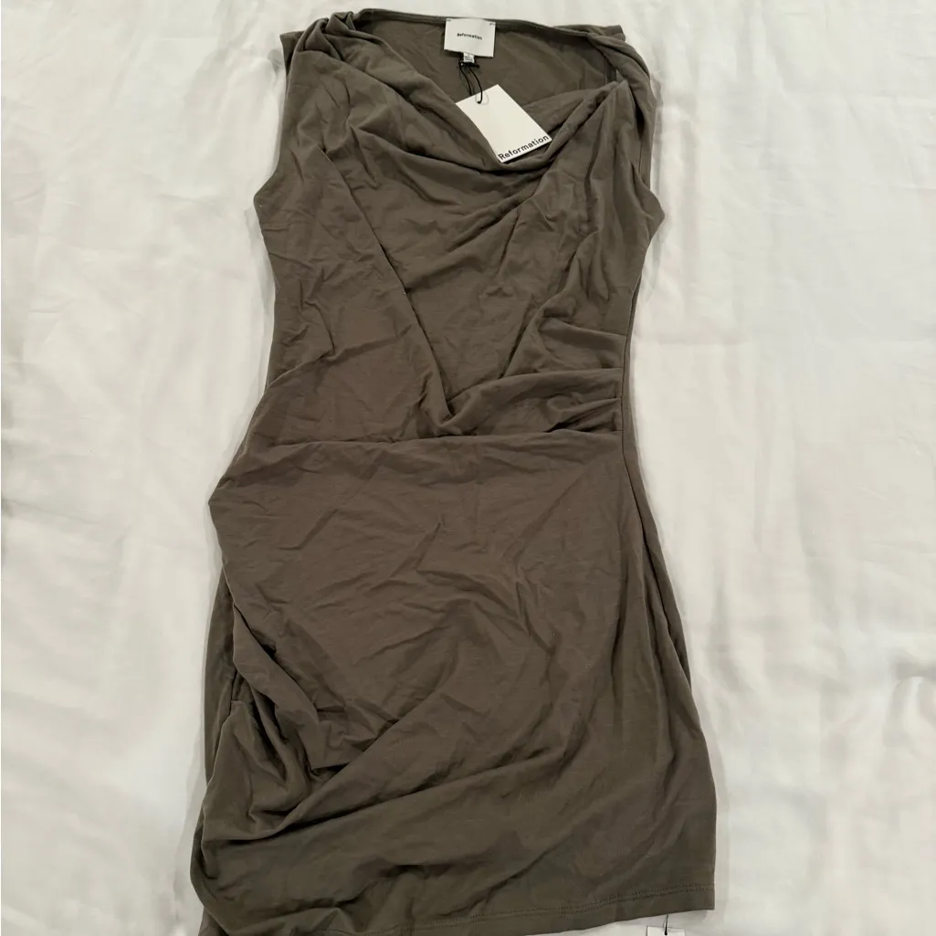 Reformation Anastasia Knit Dress - Image 3