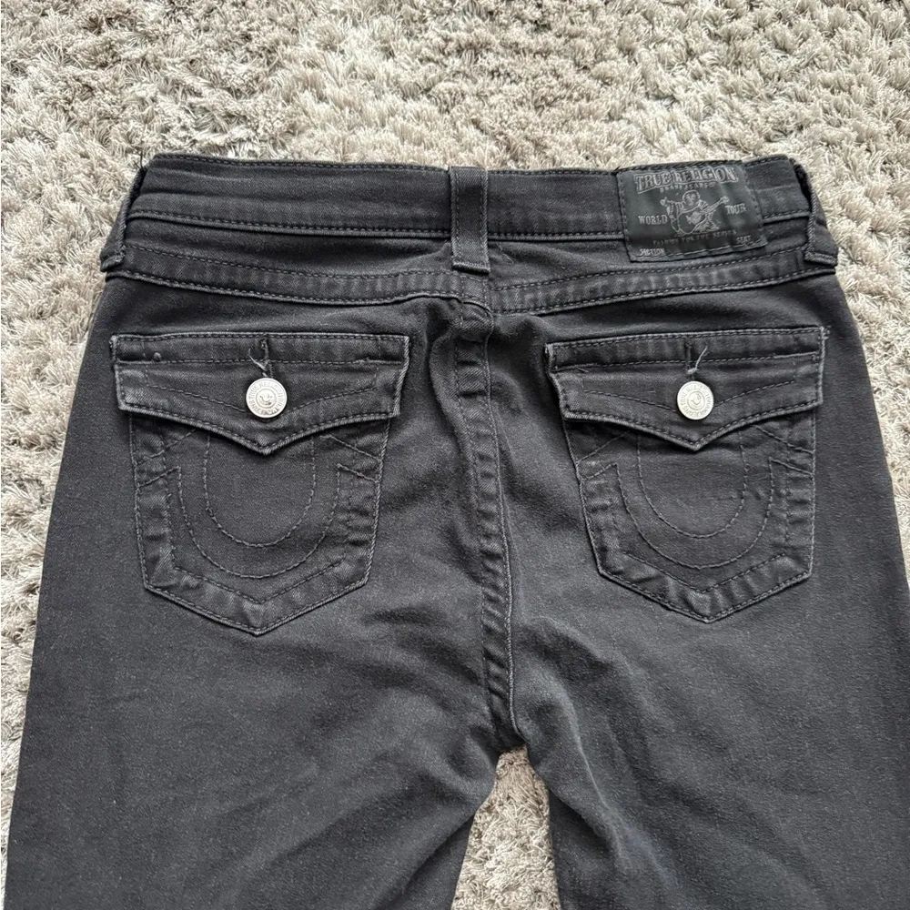 True Religion Black skinny jeans with silver studs Size 28 - Image 7