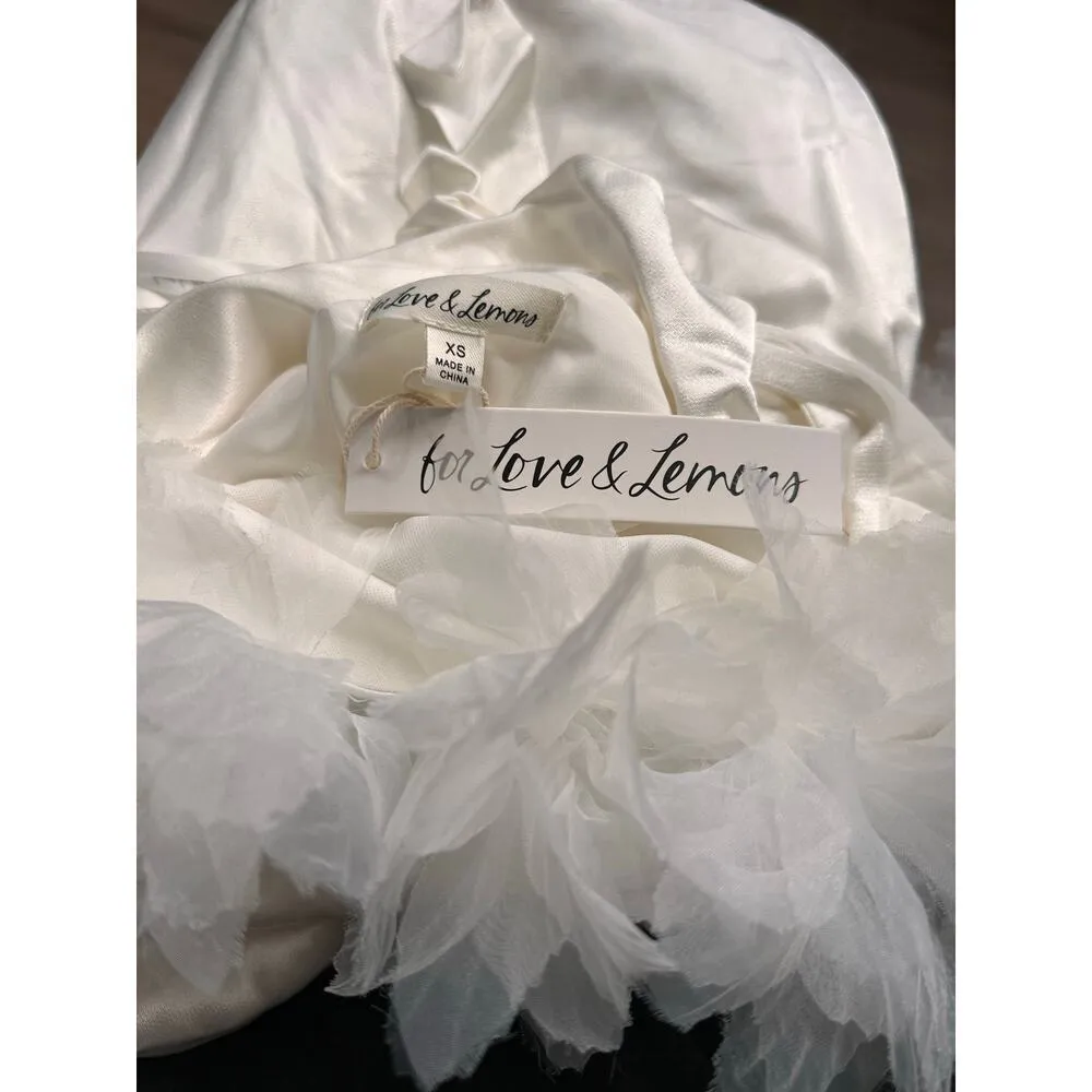 NEW NWT For Love & Lemons Mila Mini Bridal Dress size XS - Image 8