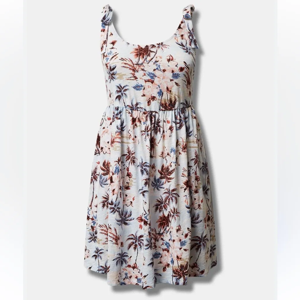Torrid Palm Tree Mini Dress‎ Size XS 1X - Image 3