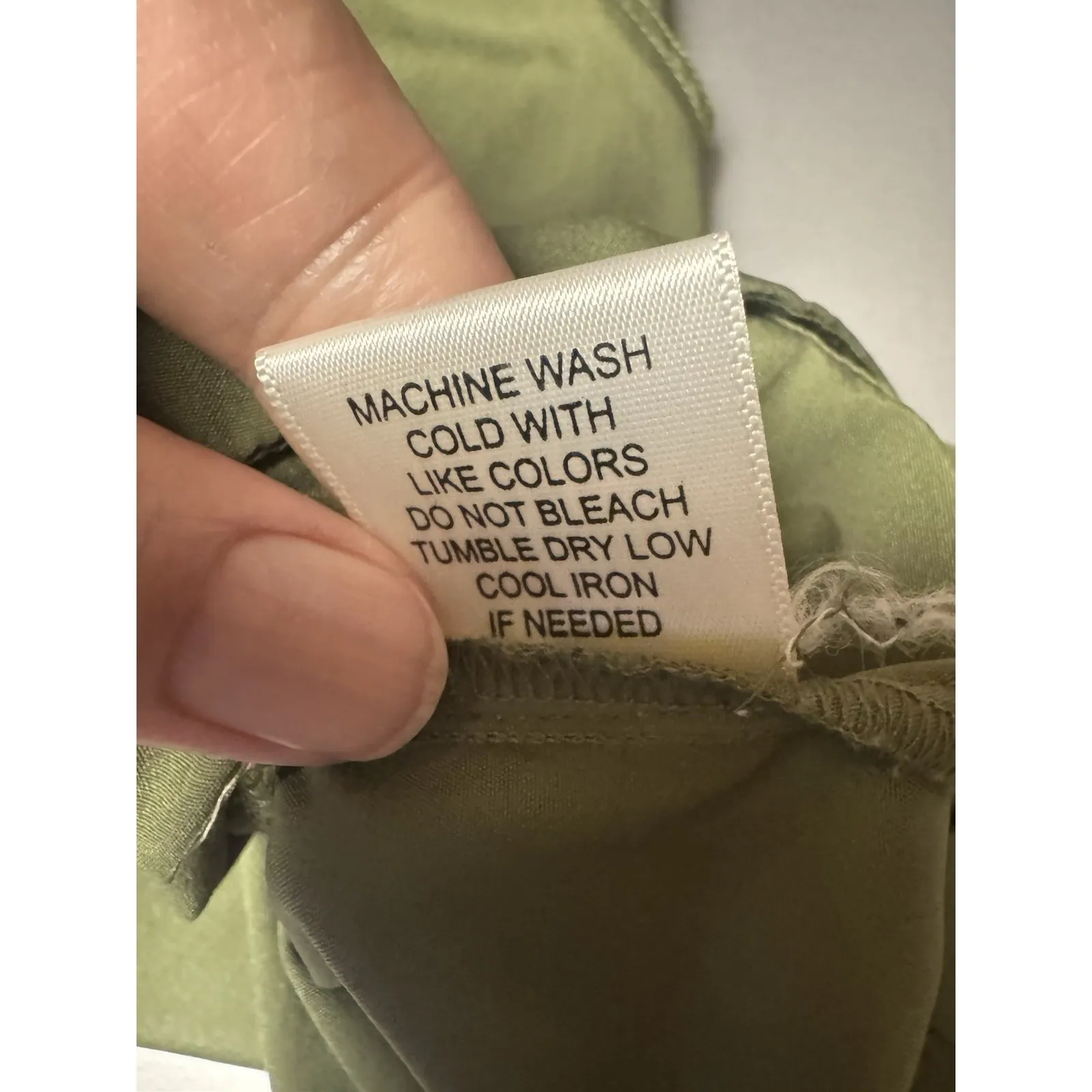 Live 4 Truth Women's Olive Green Size XL Rolled Sleeve Pull Tie Waist Mini Dress - Image 11