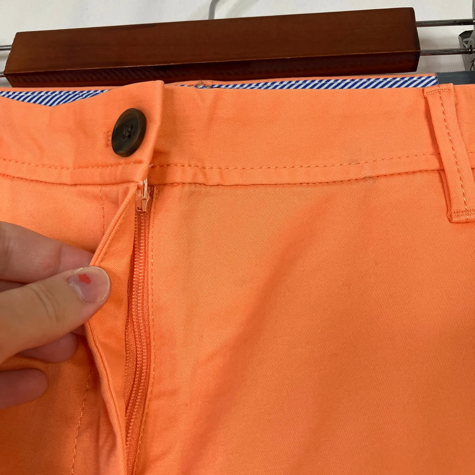 Talbots | Orange Relaxed Chino Relaxed Leg Ankle Length Pants Womens 12 Petite - Image 3