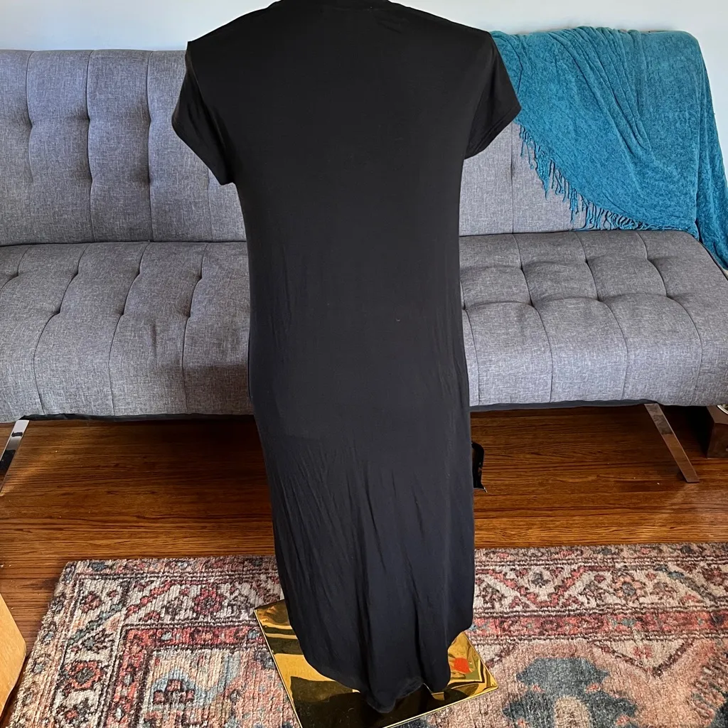Joah Brown Classic Black Tee shirt dress.  Size S/M - Image 2