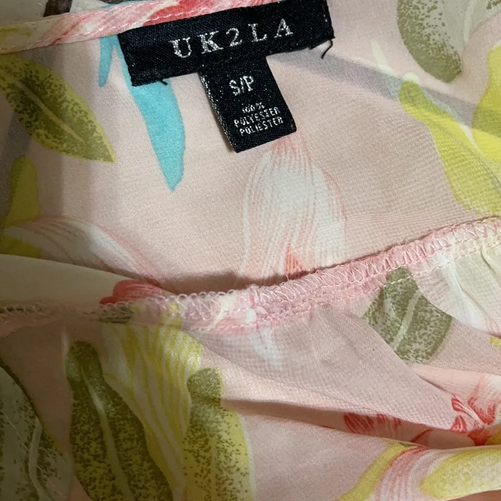 UK2LA Light Pink Sheer Kimono Swim Cover Up - Image 4