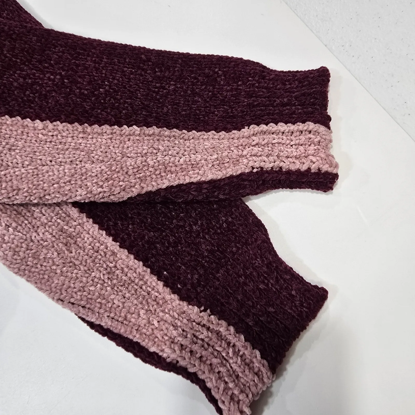 Lovers and Friends Raye Chenille Sweater in Tonal Pink Small - Image 7