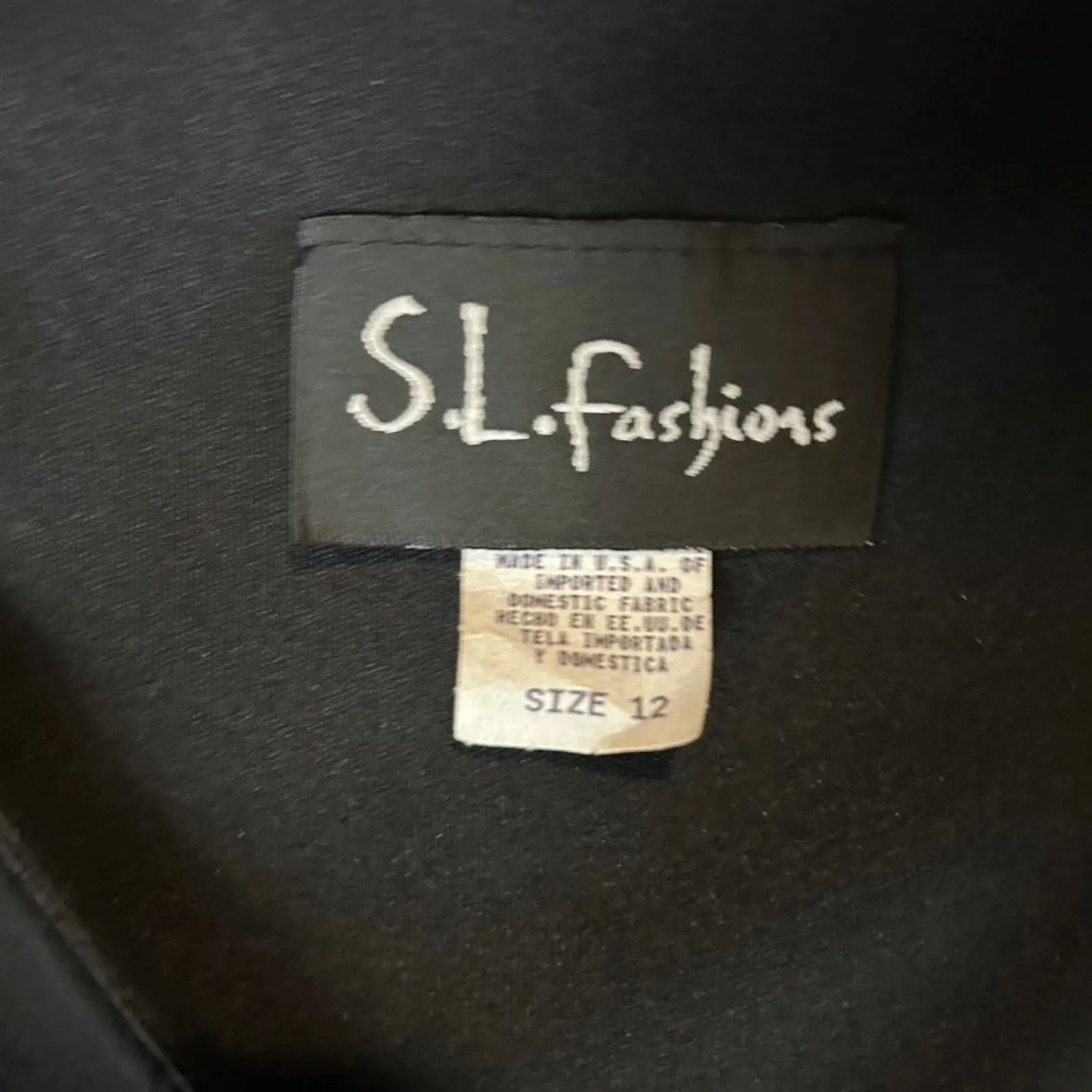 Sl fashions beaded black Size 12 - Image 5