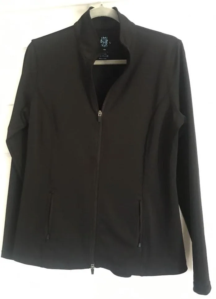 J. McLaughlin Black Zip Up Althletic Jacket - Image 3