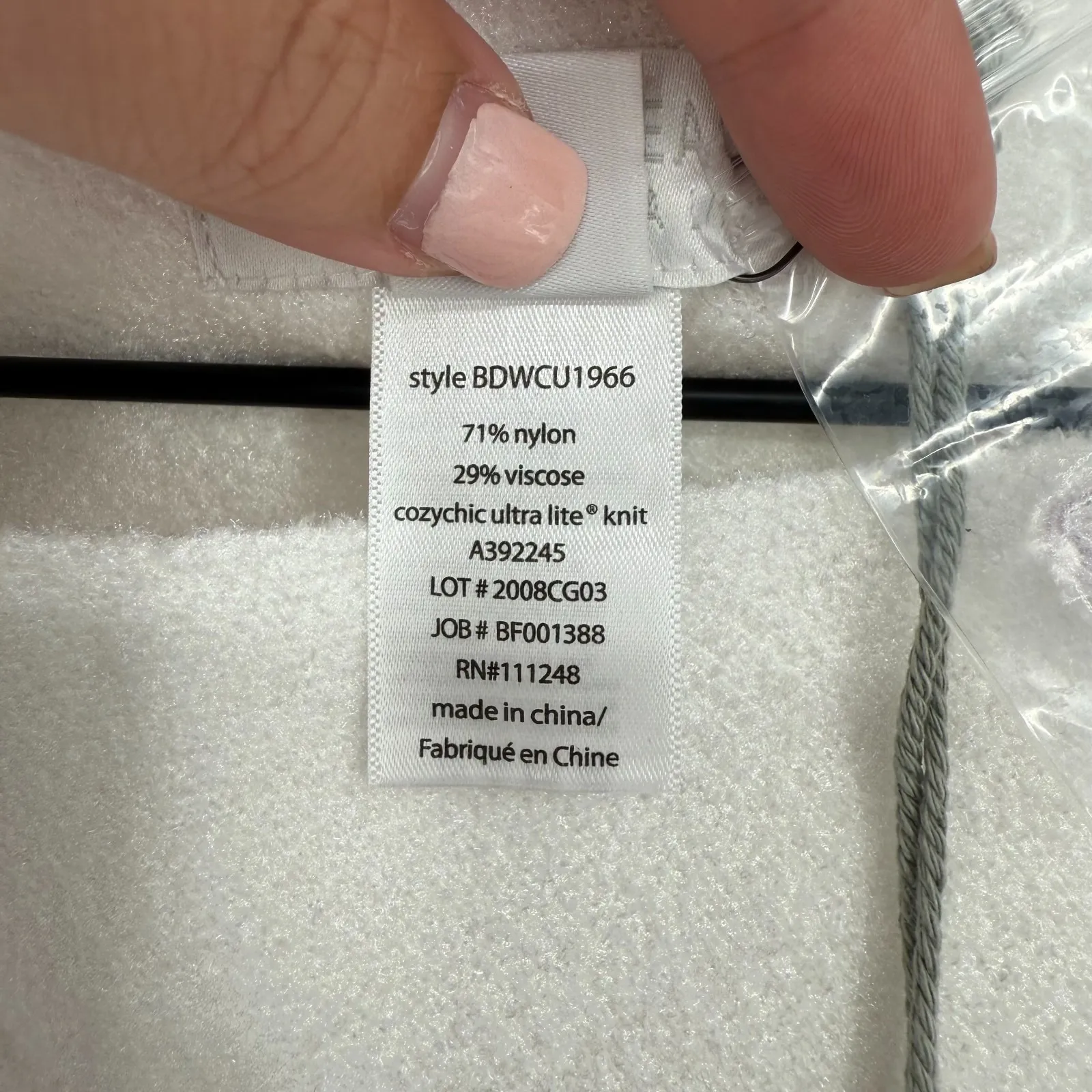 Barefoot Dreams CozyChic Ultra Lite Ocean Breeze Poncho Womens Soft Violet Ombre - Image 6