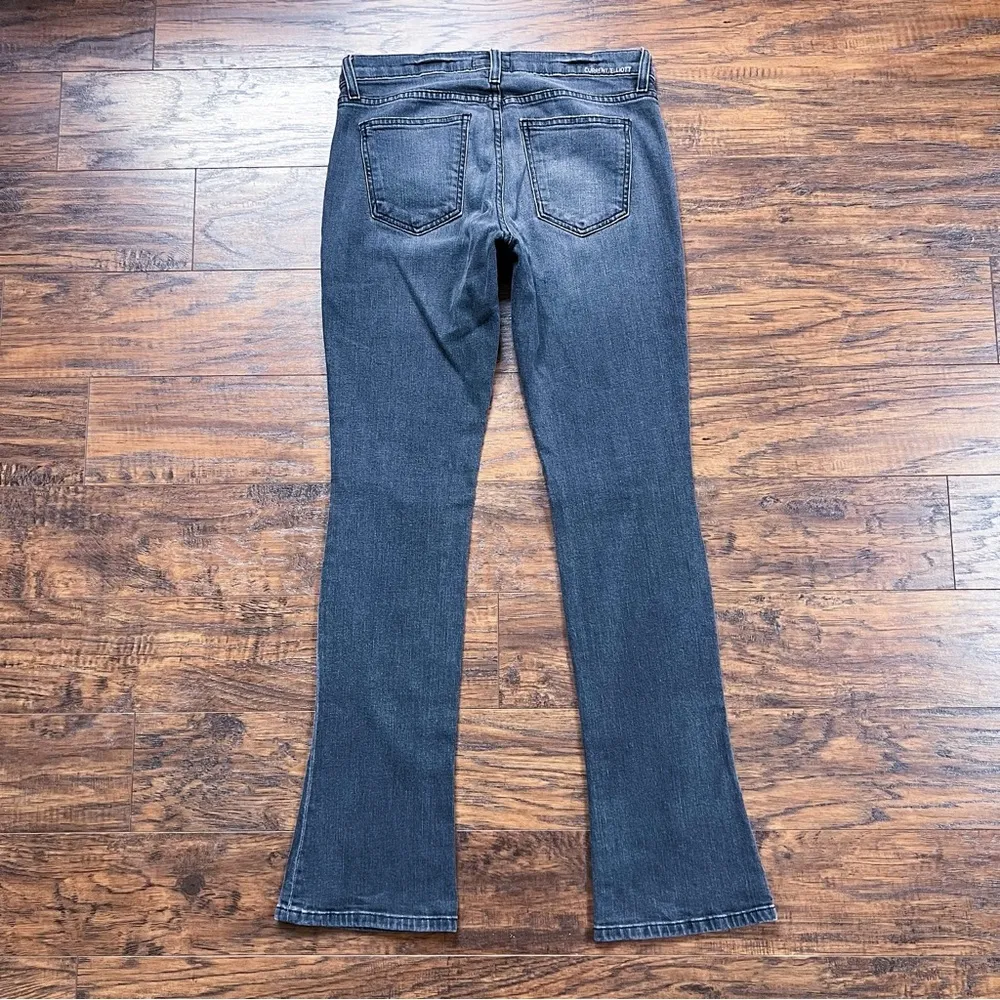 Current/Elliott • The Baby Boot jean Migrant faded black charcoal kick flare - Image 6