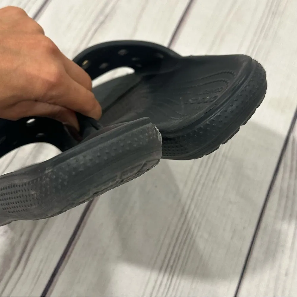 Crocs Sandals Classic Rainbow Tie Dye Slip On Slides Women Sz 9 : Youth/Men 7 - Image 3