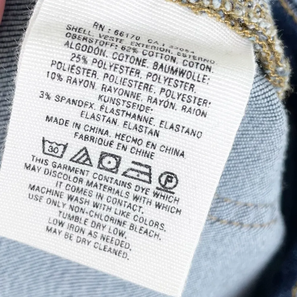 Anthropologie Pilcro High-Rise Denim Legging Button Fly Patch Pocket Size 27 - Image 10