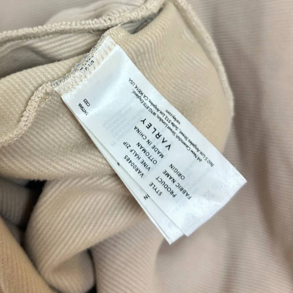 Varley  Vine Ottoman Half Zip Pullover in Beige Size Large - Image 9