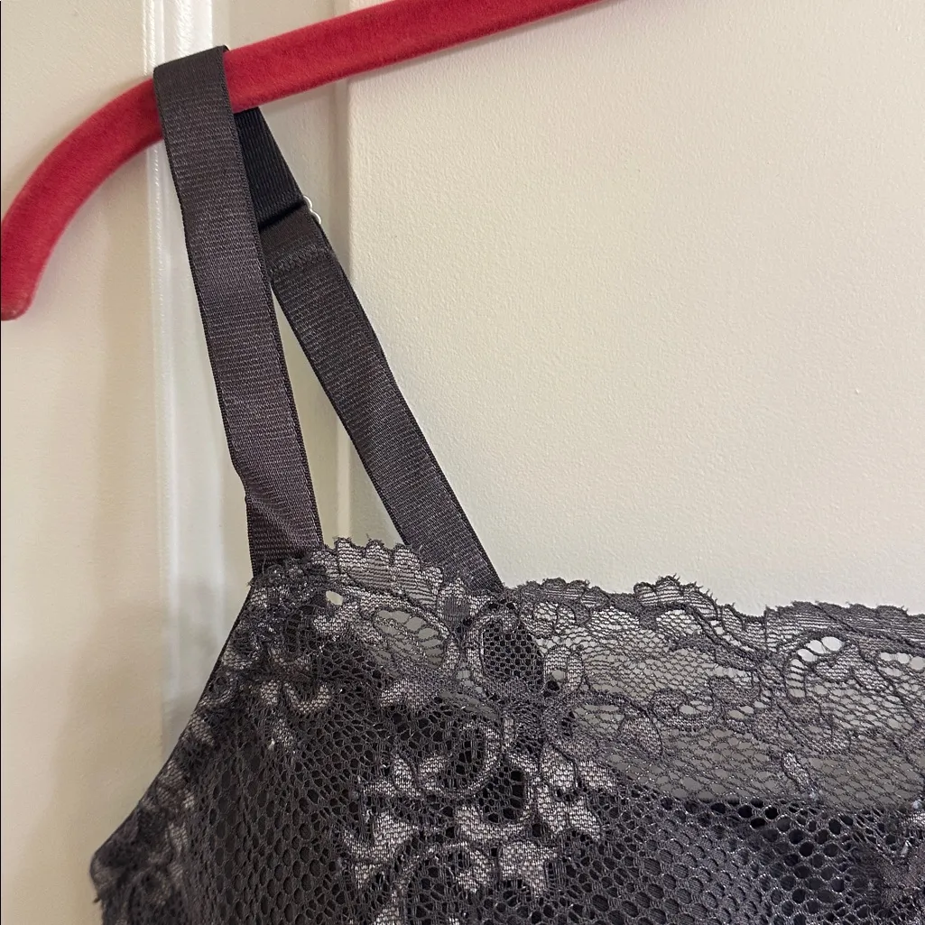 Soma Oh My Gorgeous Bridget Cami Bra NEW 36DDD Iron Silver Diamond Gray Size undefined - Image 5
