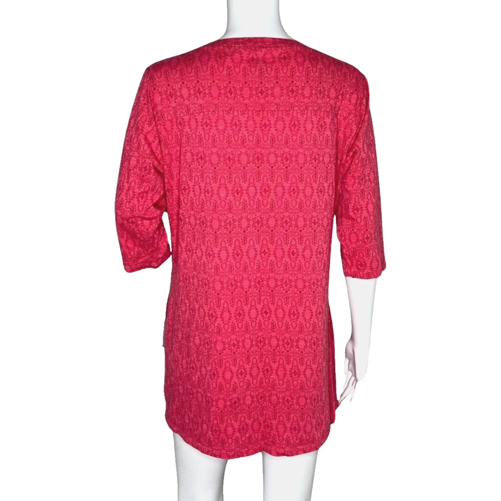Toad & Co Shirt Womens Medium Pink Jersey Knit Tunic Easy Wear Commute Outdoors‎ - Image 4