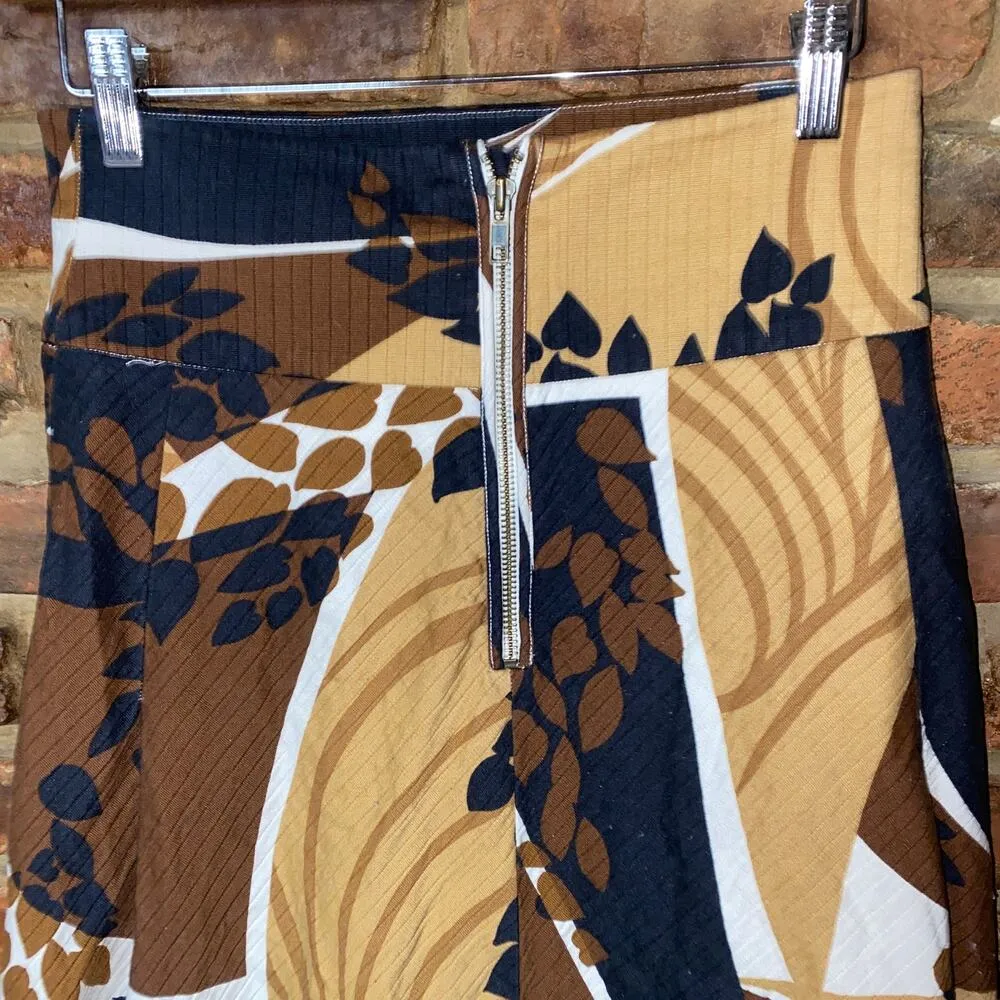 Victoria's Secret Body Abstract Print A-Line Midi Skirt Women's Size 4 - Image 5