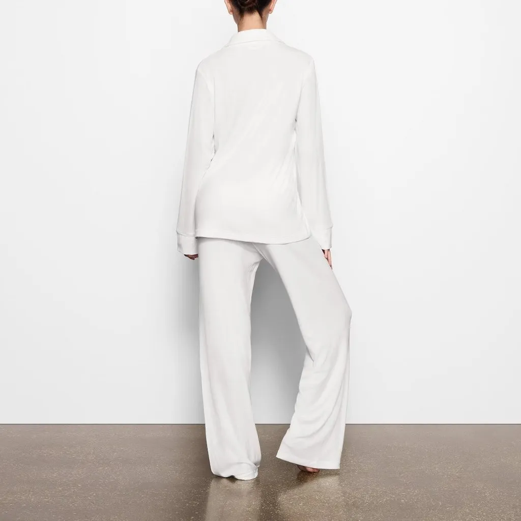 Skims Soft Lounge Sleep Set in Marble, Size Large - Image 3