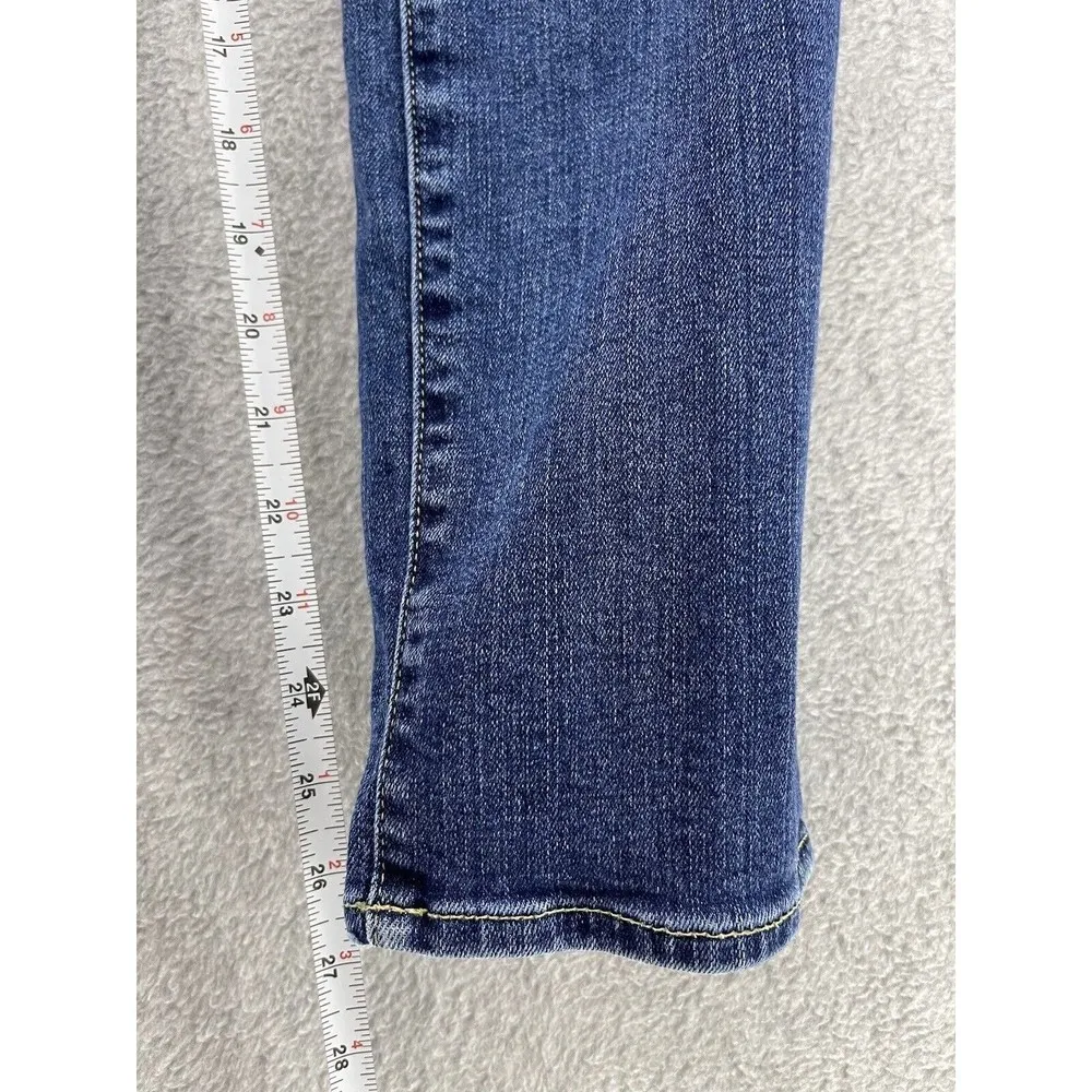 7 For all mankind Women's Blue Denim Jeans Distressed Size 25 Josefina Skinny - Image 7