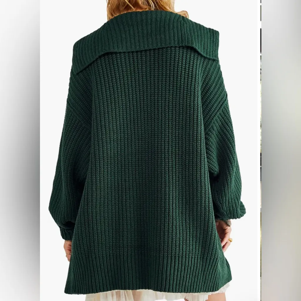 Free People Women’s Sz Small Swim Too Deep Cardigan Sweater Oversized Chunky NWT - Image 10