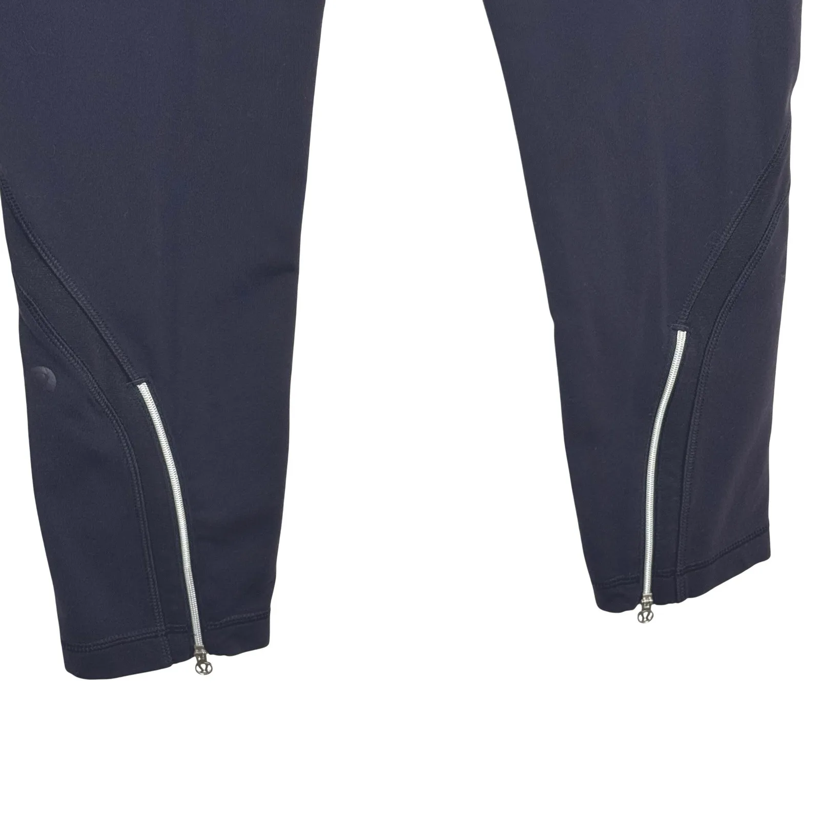 Lululemon Purple Skirted Leggings Cropped Capri Zip Ankle Women 6 Go Go - Image 4