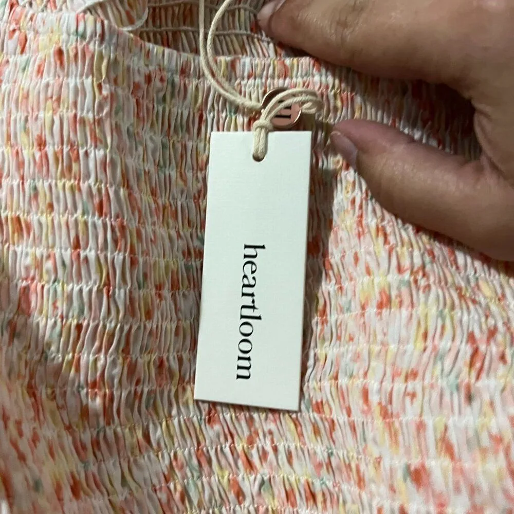 NWT Heartloom Allegra Smocked Floral Short Sleeve Top - Image 7