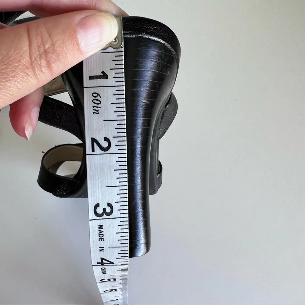 Talbots Black Leather Sandals 8.5 - Image 11