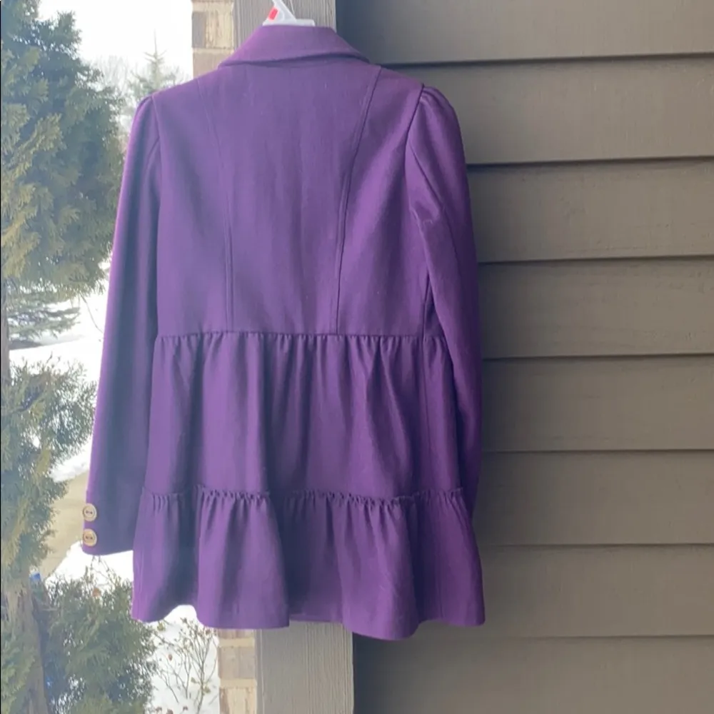 Hydraulic coat, purple with cutesy details, Medium - Image 2