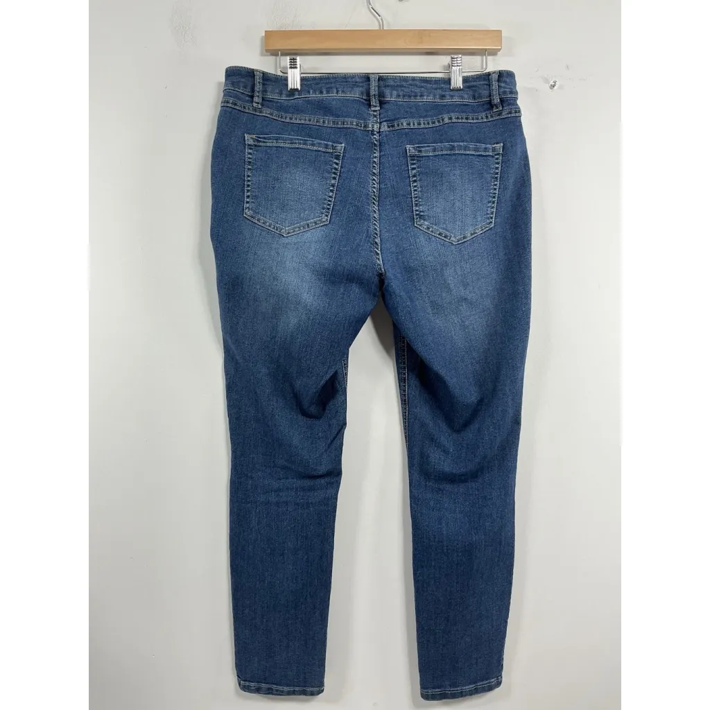 Artisan NY Womans  Blue Jeans 14 Ankle - Image 2