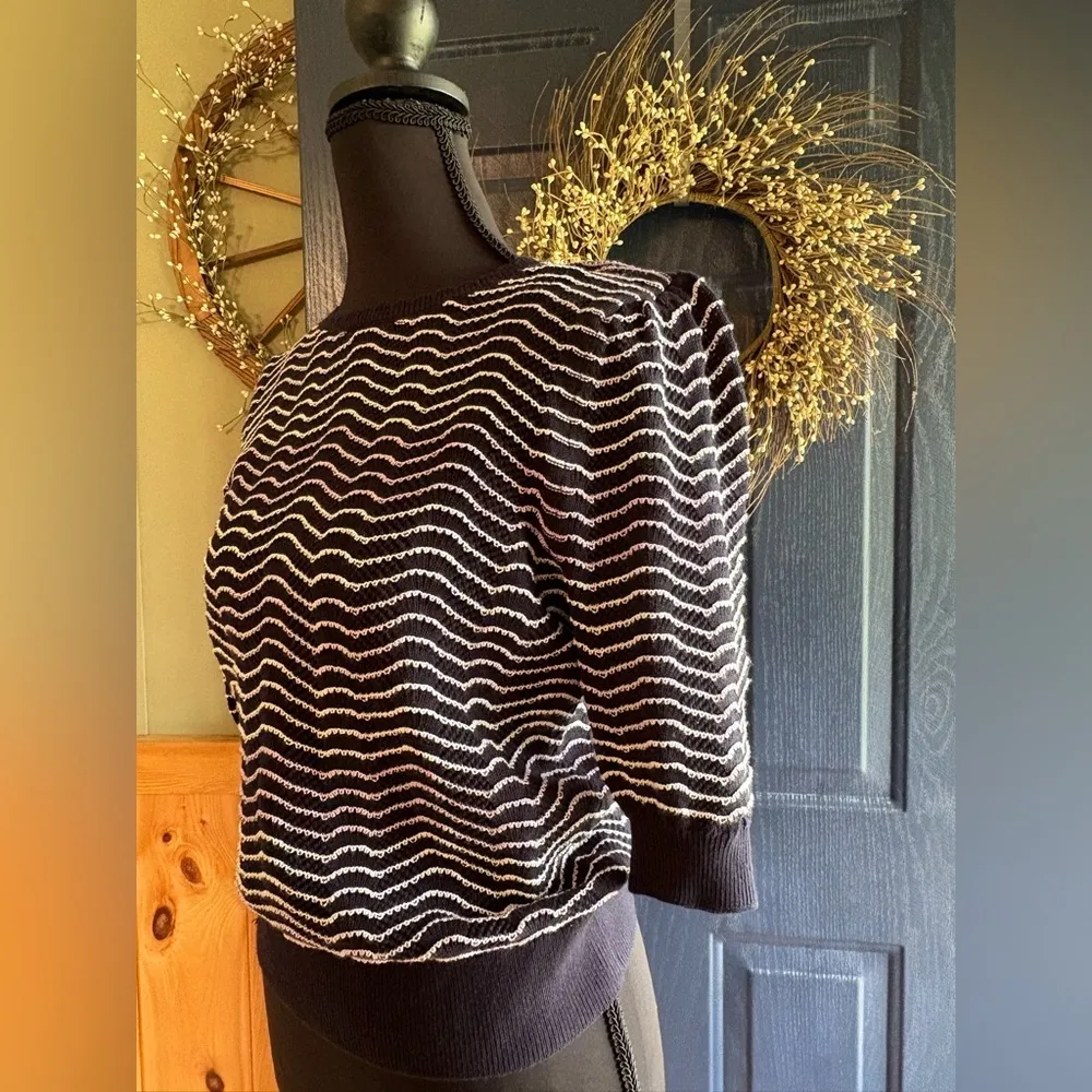 Loft puff 3/4 sleeve sweater women’s size small NWT - Image 2