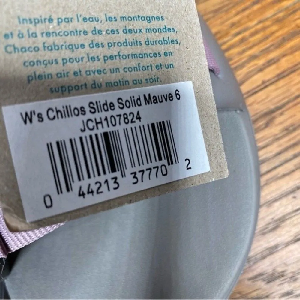 New Chaco Pink Slide Sandals 6 solid mauve - Image 4