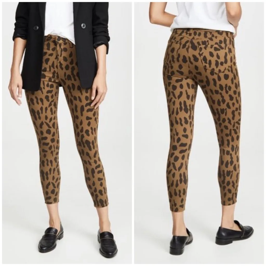 L'agence‎ Margot High Rise Skinny In Spotted Animal Size 24 - Image 2