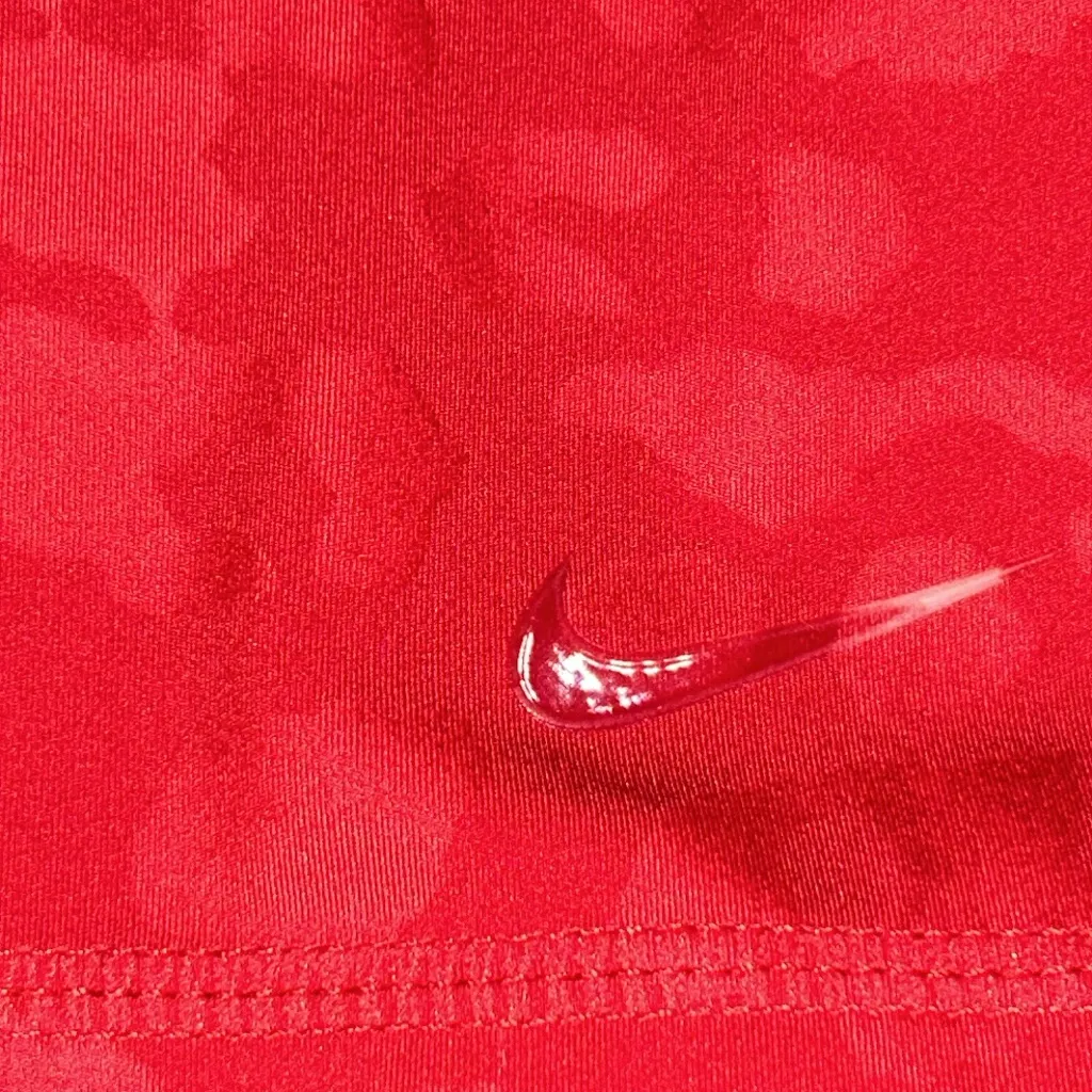 Nike Pro Red Animal Print Dri Fit Shorts Size Medium - Image 3