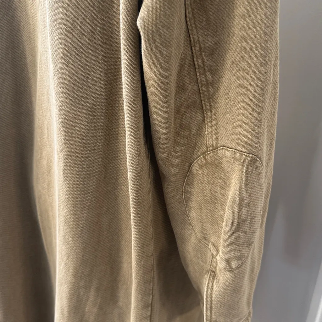 Pilcro and the Letterpress Tan Coat Women’s Duster Button Up Oversized Medium - Image 3