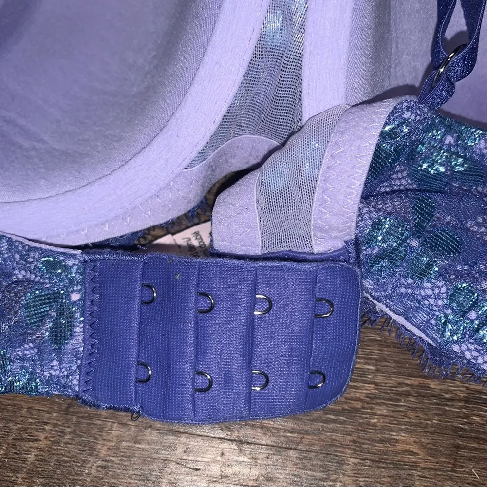 Victoria’s Secret Dream Angels Purple Lace Lined Demi 36C - Image 4