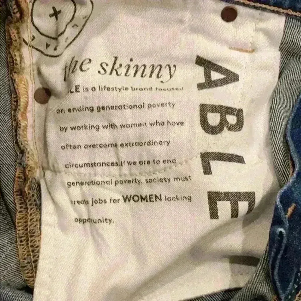 ABLE the skinny jeans in size 30 Blue - Image 8
