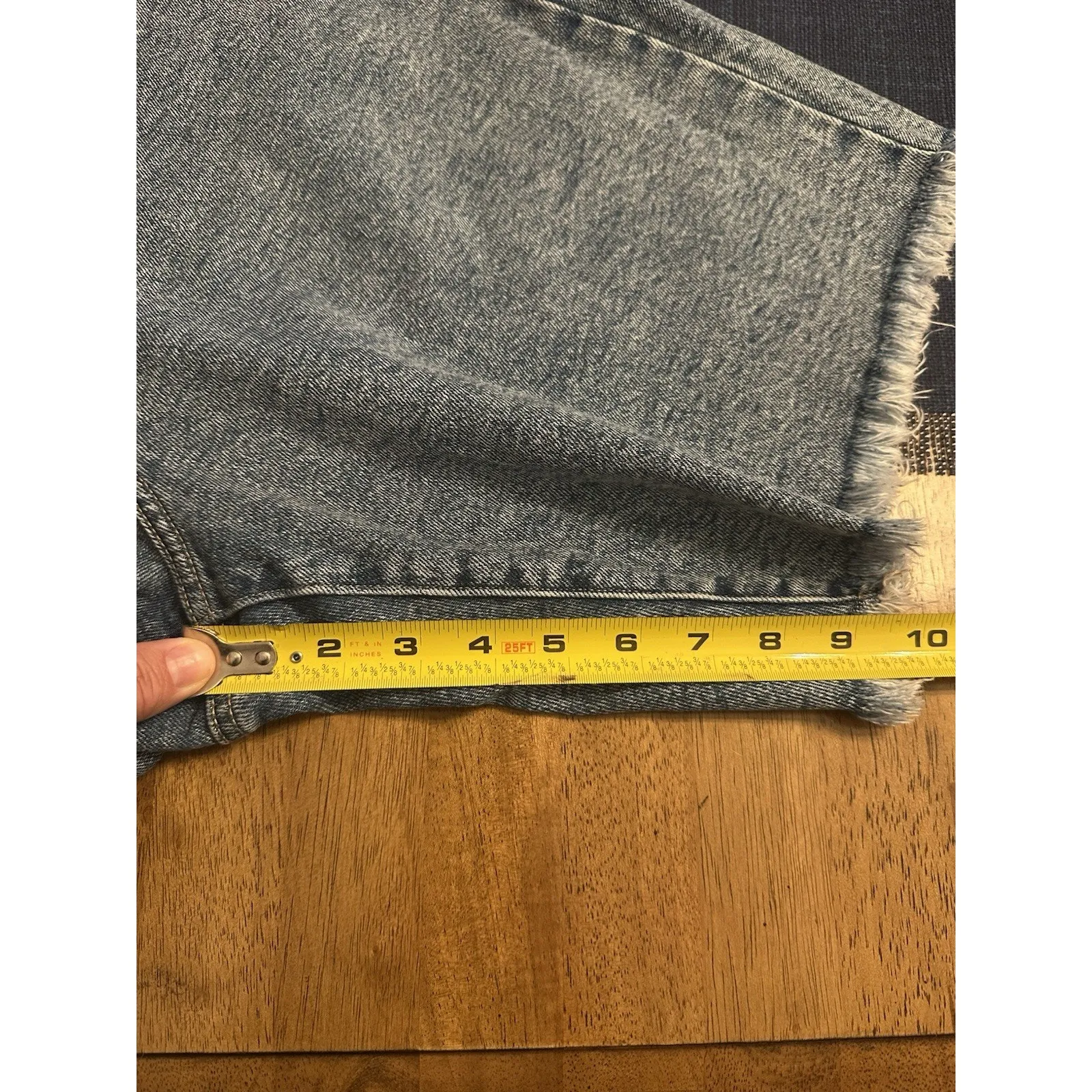 Lane Bryant Jean Shorts Signature Fit Mid Rise Boyfriend Bermuda Plus Size 14 - Image 8