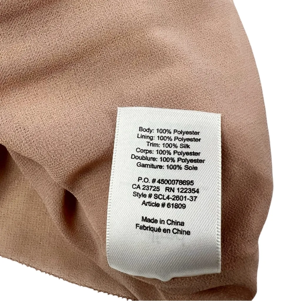 Wilfred Off the Shoulder Talence Baby Doll Blouse Tan Size XS - Image 10