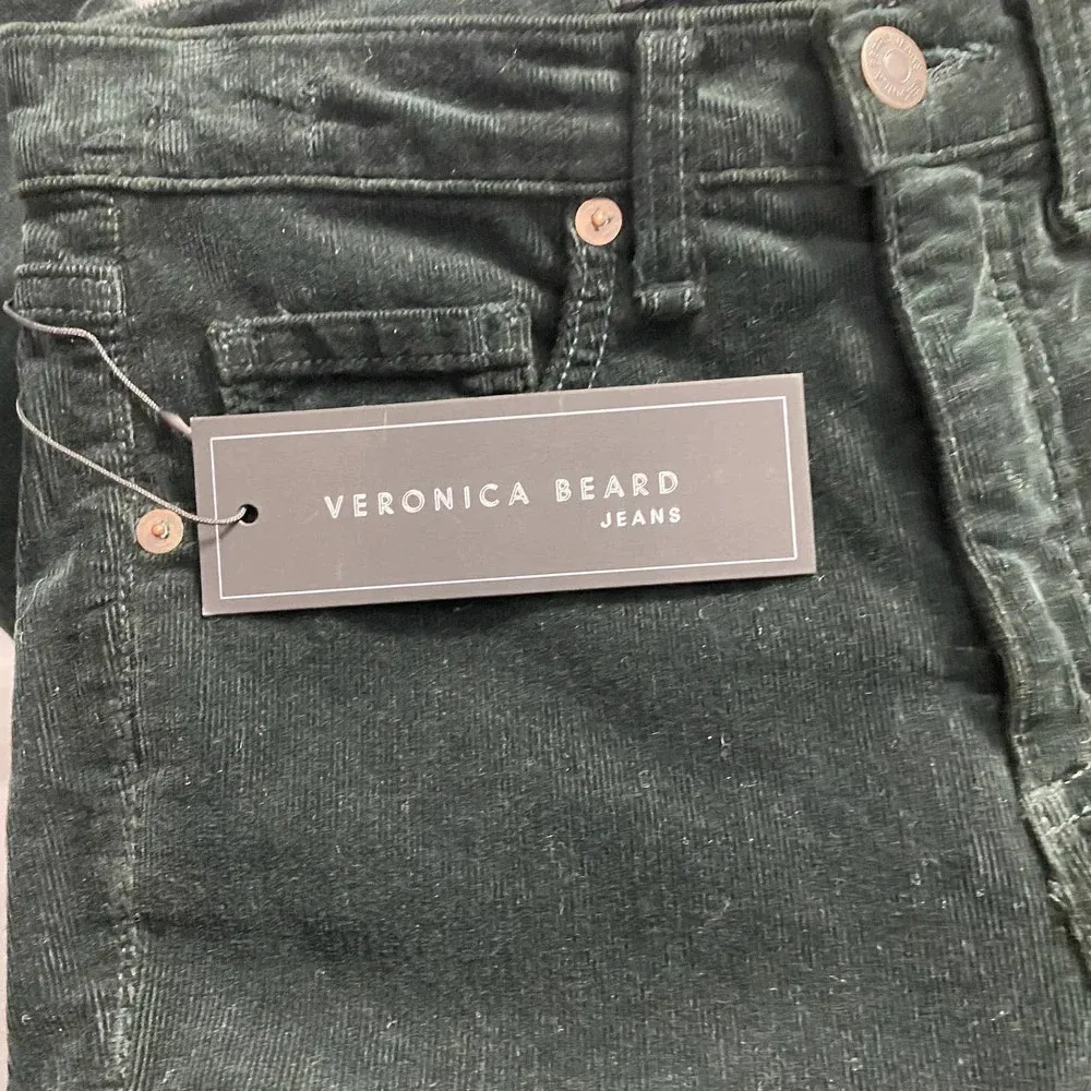 Veronica Beard Kate 10” Skinny Corduroy Jeans in Forest Green Size US‎ 24 - Image 11